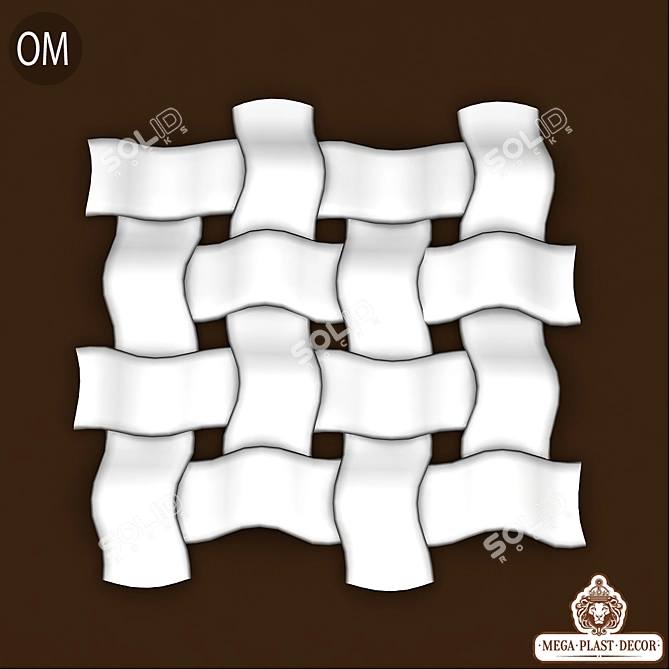 Om. Mega Plast Deco 3D Panel | Durable & Eco-Friendly 3D model image 1