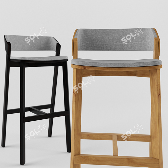 Elevate Your Space: Merano Barstool 3D model image 1