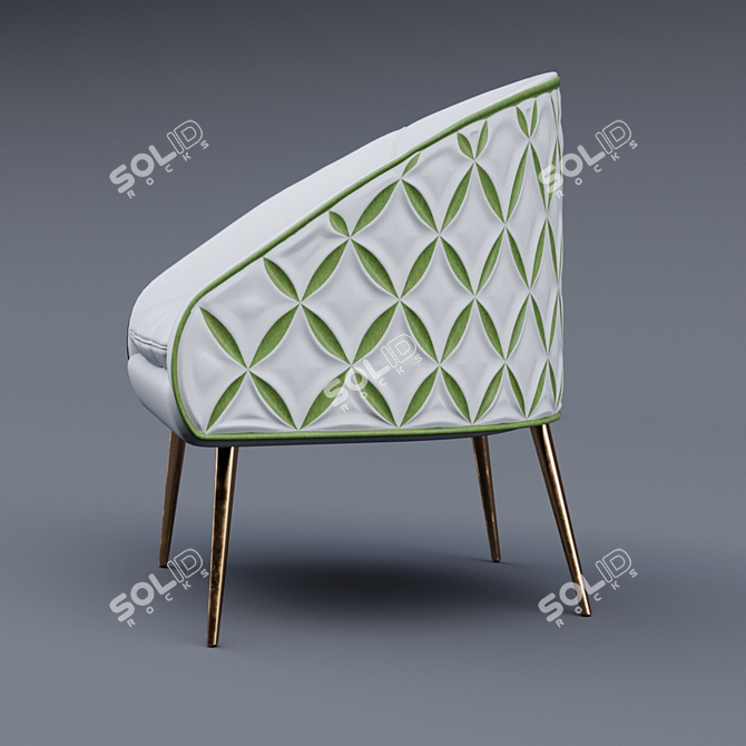 Award-Winning Designer Armchair Nathan Anthony 3D model image 3