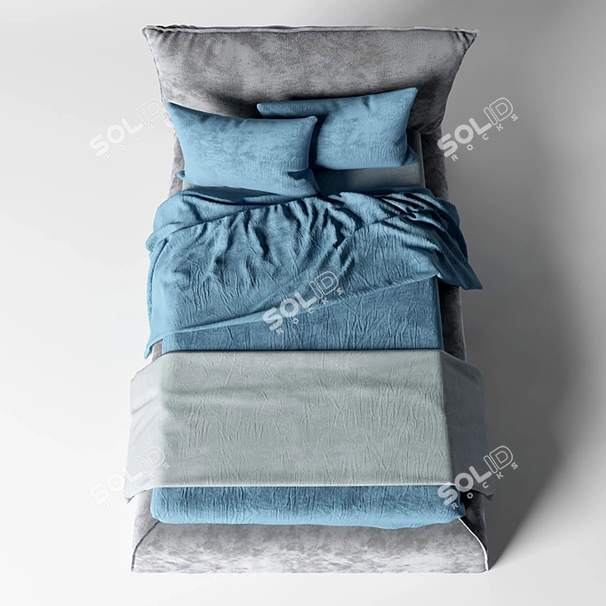 Baxter Paris Slim Single Bed 3D model image 2