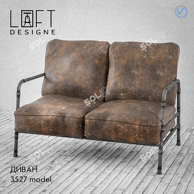 Elegant 3527 Sofa 3D model image 1