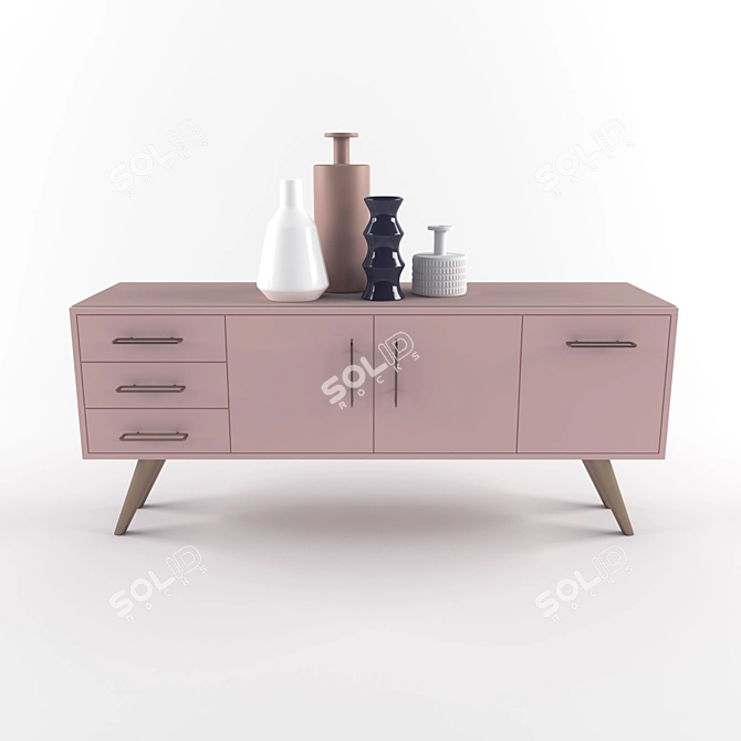 Kelly Hoppen Curbstone Chest 3D model image 1