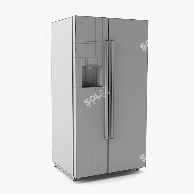 BOSCH Serie 6 American-style Fridge 3D model image 3