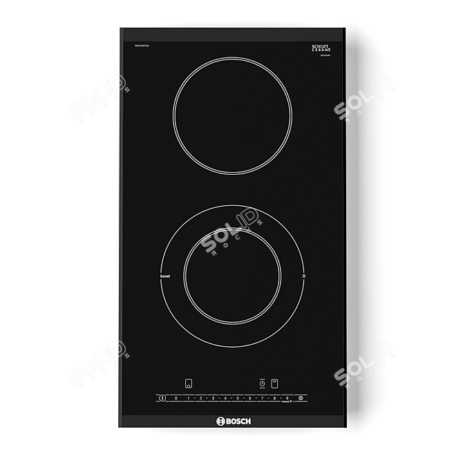 BOSCH Serie 6 Induction Hob: Effortless Cooking 3D model image 2