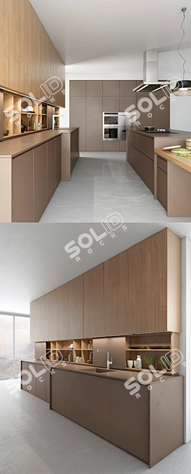 Zampieri Kitchen: Italian Elegance for Your Home 3D model image 2