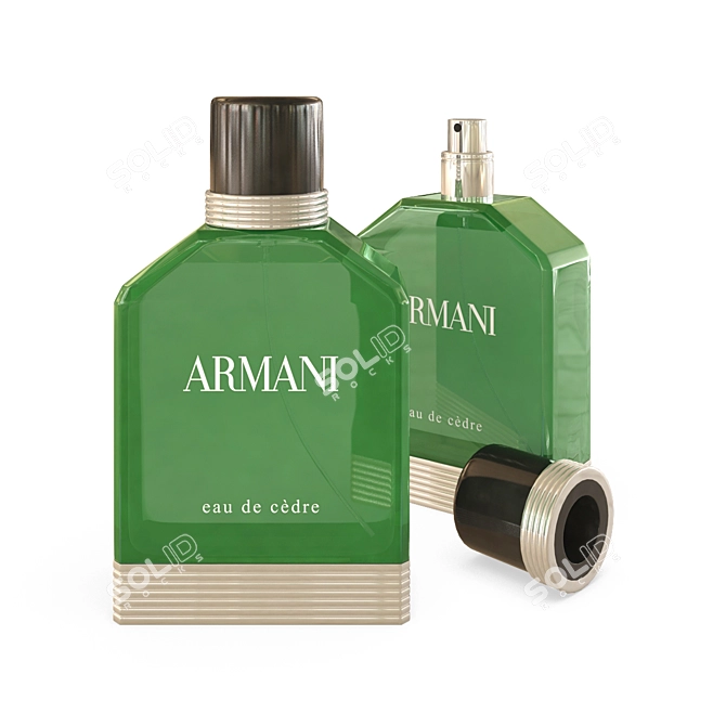 Armani Eau de Cedre: Distinctive Masculine Fragrance 3D model image 1