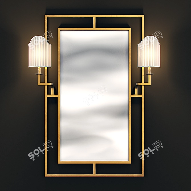 Astaire Mirror 63.5x117.5 cm - EICHHOLTZ 3D model image 1