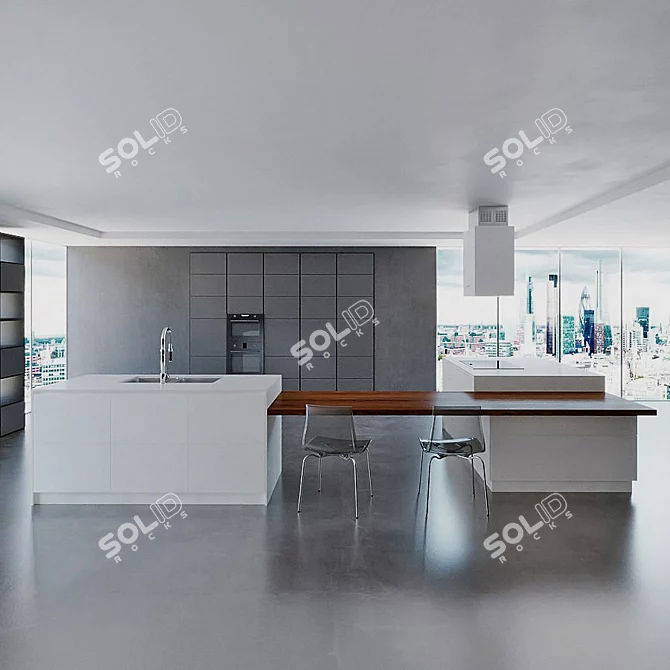 Scavolini Kitchen Set: 3D Max, Vray, Corona + OBJ 3D model image 2