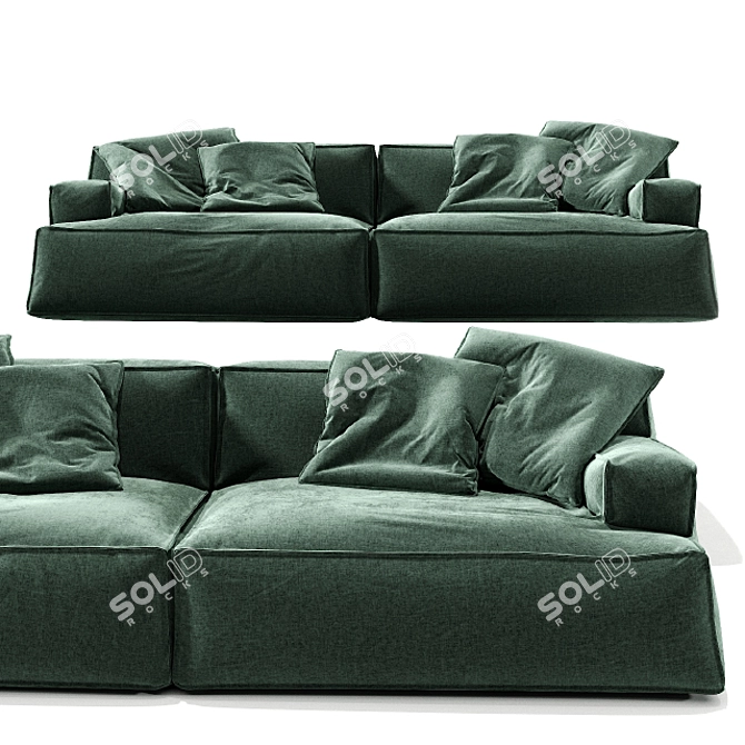 Corona Baxter Damasco Sofa 3D model image 1