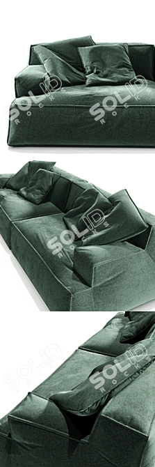 Corona Baxter Damasco Sofa 3D model image 2