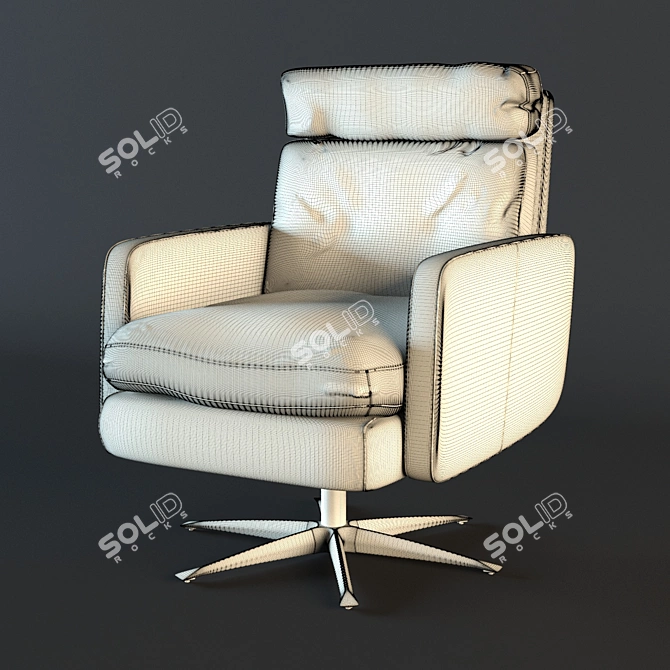 Cosmorelax Swivel Armchair: Corona Polys 450-179 3D model image 3