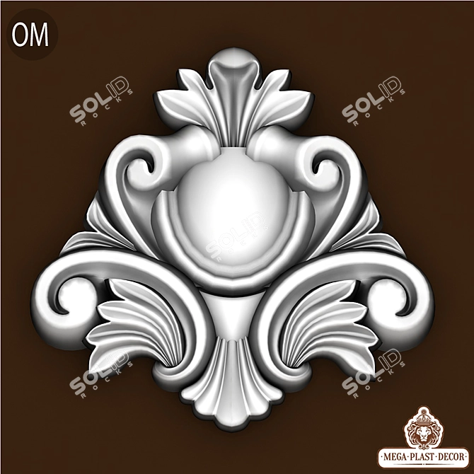 Eco-Friendly Polyurethane Decor 3D model image 1