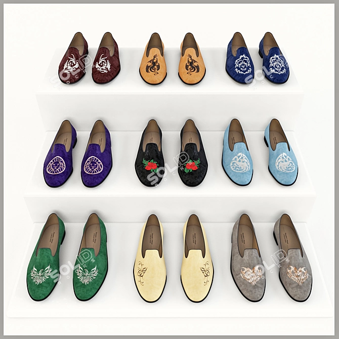 Men's Cutomizable Loafers by Donald J Pilner 3D model image 1