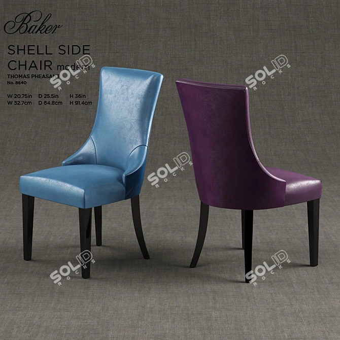 Elegant Dining Chair by Thomas Pheasant 3D model image 3