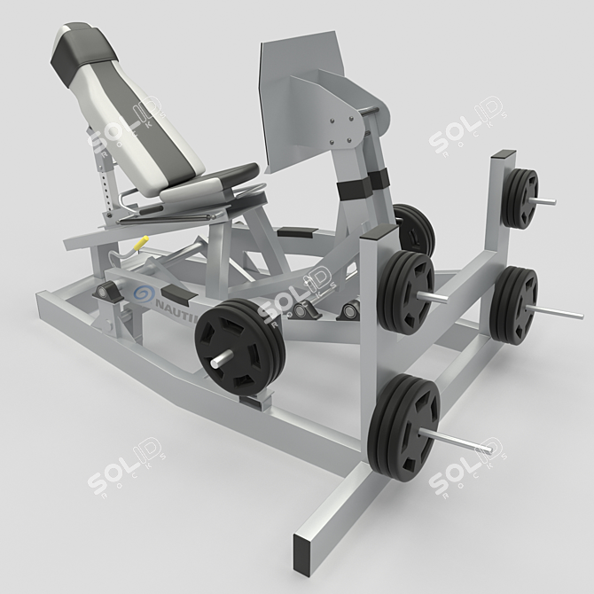 Ultimate Leg Press Machine 3D model image 2