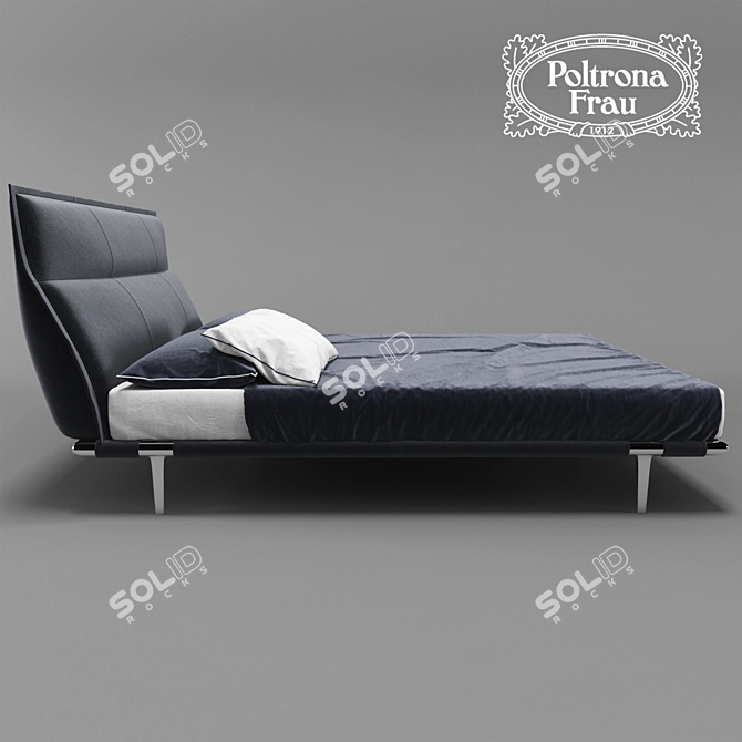 Elegant Italian Moonlight Bed 3D model image 3