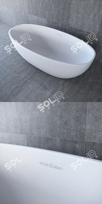 Luxury Barcelona Bathtub by Victoria+Albert 3D model image 2