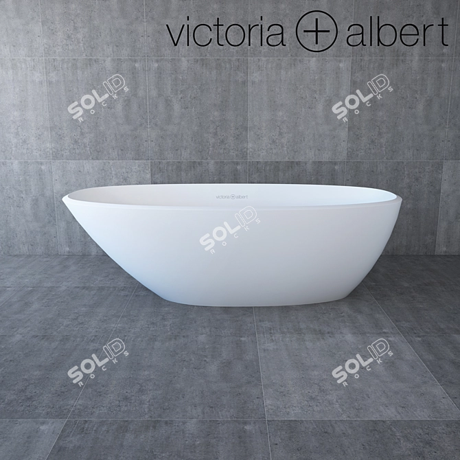Luxury Mozzano Bathtub by Victoria+Albert 3D model image 1