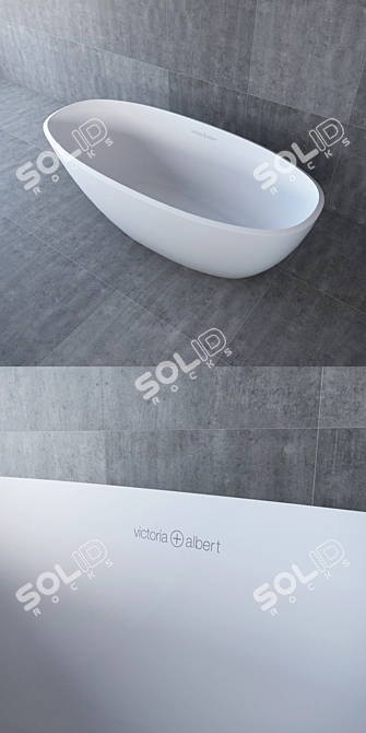 Luxury Mozzano Bathtub by Victoria+Albert 3D model image 2