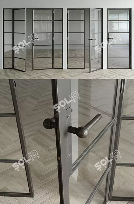 Archived Steel Doors | 3dsMax 2011 | ExclusiveSteel 3D model image 2