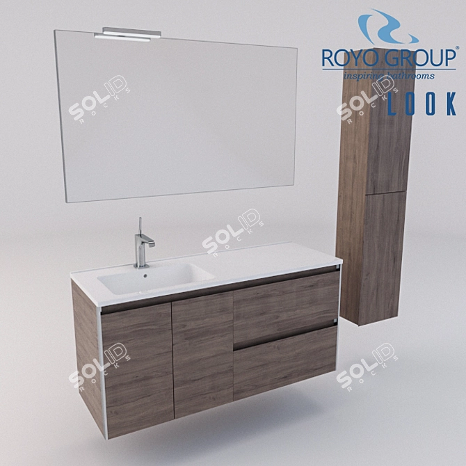 Royo Group LOOK 1200 - Elegant Storage Solution 3D model image 1