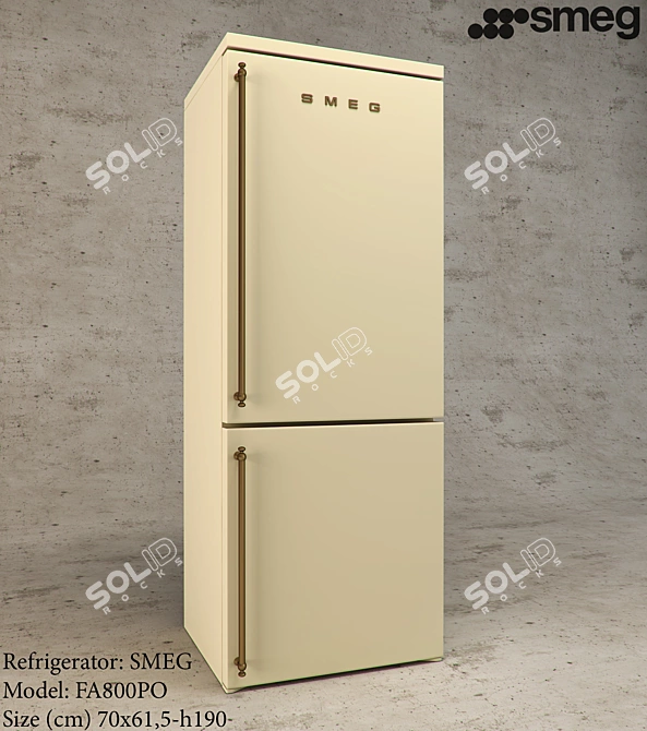 SMEG_FA800PO: Sleek and Stylish Oven 3D model image 1