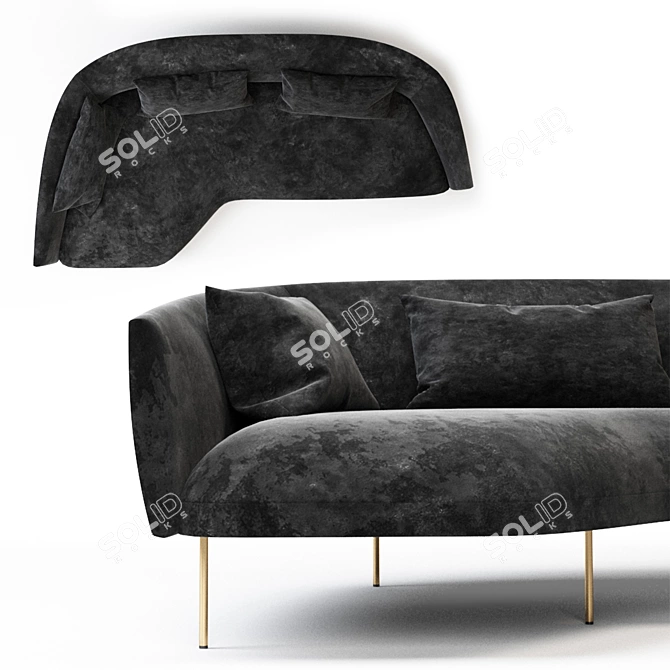 Roma Sofa | Timeless Italian Design 3D model image 2