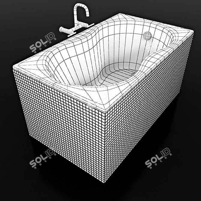 Ravak Lilia: Stylish Bath for Luxurious Relaxation 3D model image 3