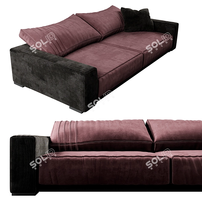 Luxury Baxter Budapest Soft Sofa 3D model image 2