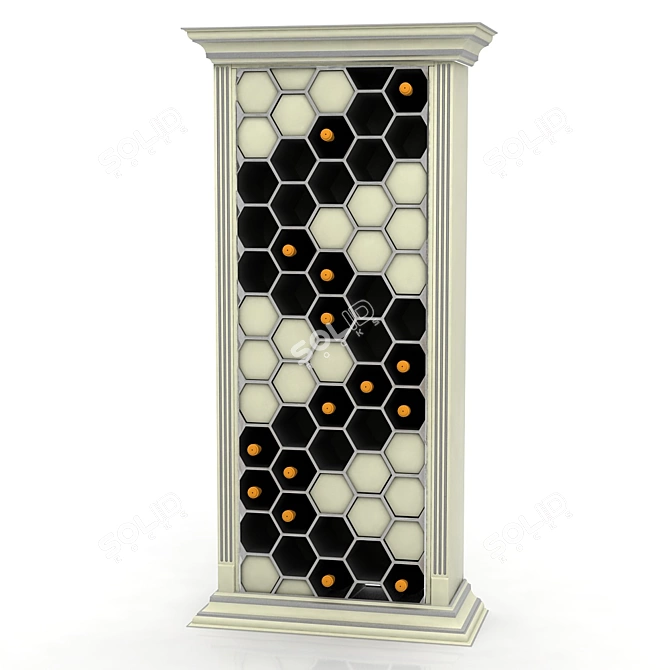 Elegant Wine Storage Solution 3D model image 1