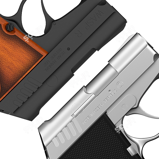 WASP R: Compact Czech Traumatic Pistol 3D model image 2