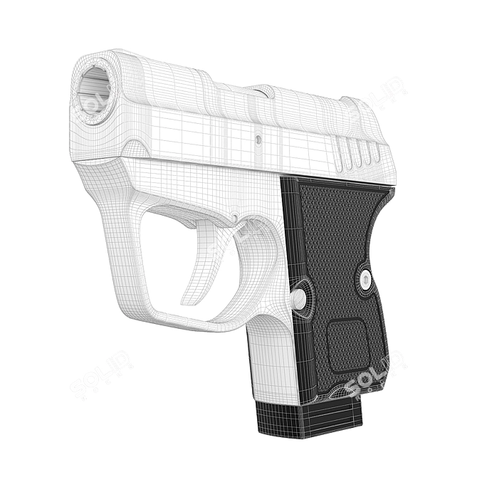 WASP R: Compact Czech Traumatic Pistol 3D model image 3