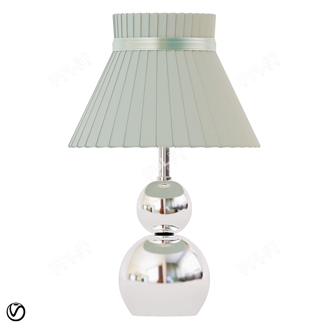 Tina 610030201: Modern Chrome Table Lamp 3D model image 1