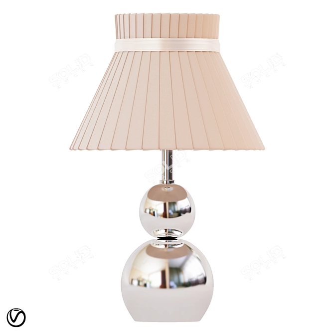 Tina 610030201: Modern Chrome Table Lamp 3D model image 2