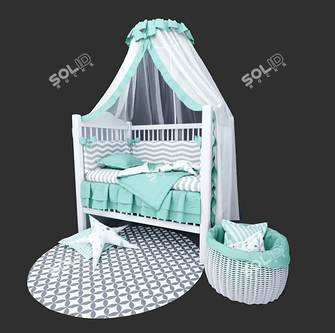 Dreamland Kids Bed 3D model image 1