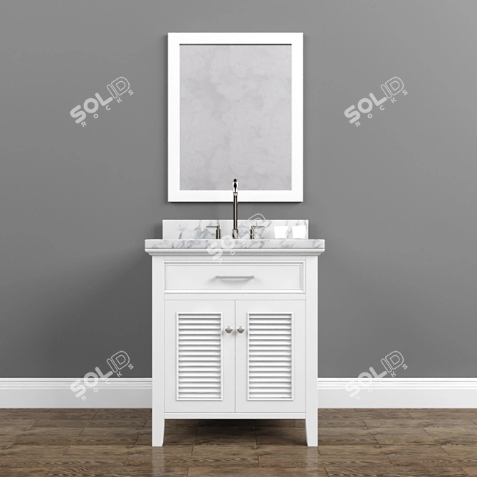 Luxury Vanity Set: Ariel Kensington 31 3D model image 1