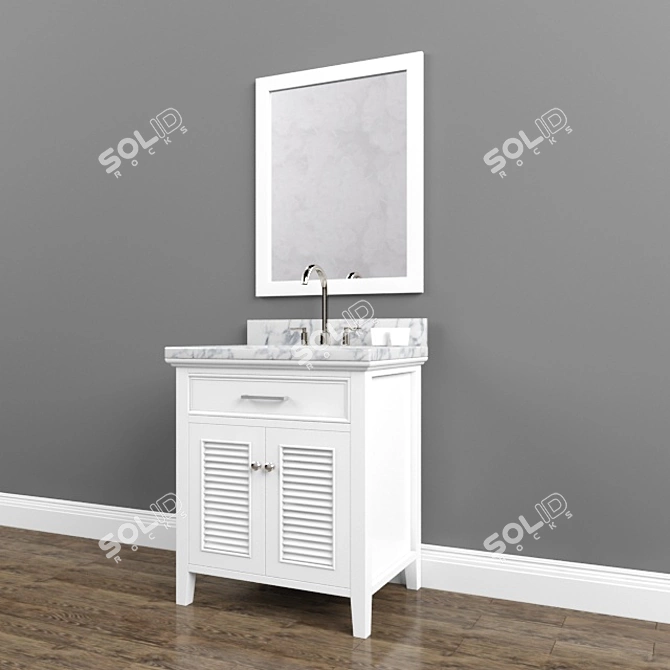 Luxury Vanity Set: Ariel Kensington 31 3D model image 2