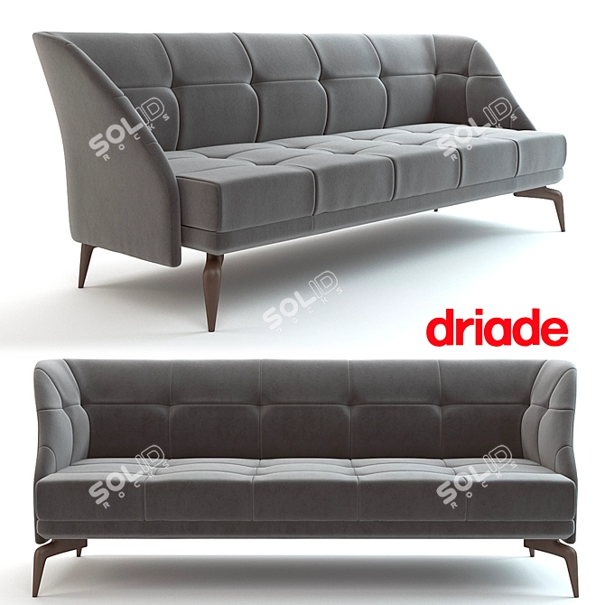 Driade Leeon: Modern and Elegant Sofa 3D model image 1