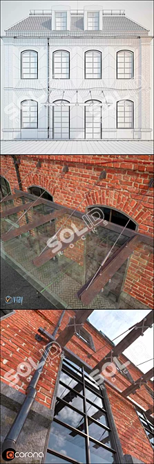 Factory-Style Entry Group 3D model image 3