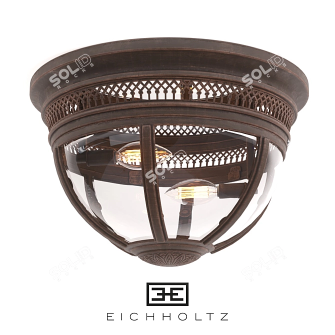 Title: Eichholtz Residential Cooper Ceiling Lamp 3D model image 1