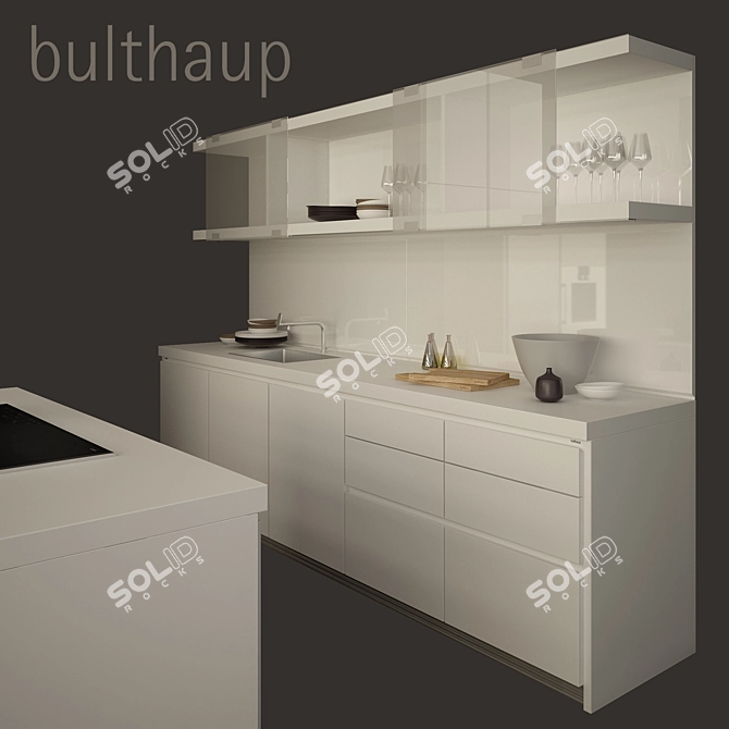 Sleek Kitchen Set: bulthaup b1 3D model image 3