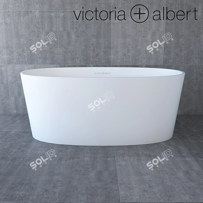 Luxury Victoria + Albert Bathtub 3D model image 1