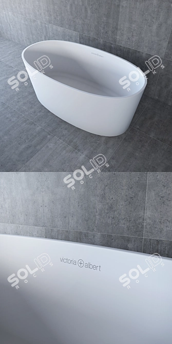 Luxury Victoria + Albert Bathtub 3D model image 2