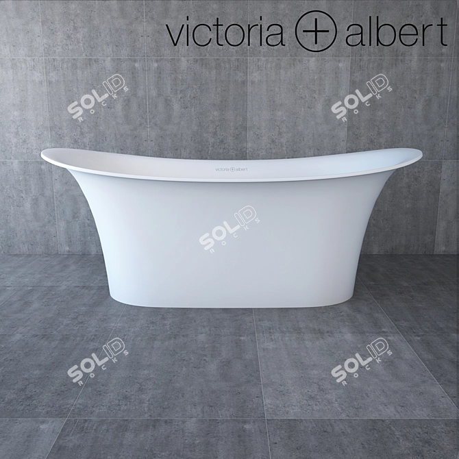 Luxurious Toulouse Bathtub by Victoria + Albert 3D model image 1