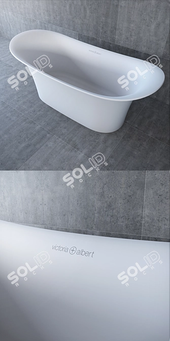 Luxurious Toulouse Bathtub by Victoria + Albert 3D model image 2