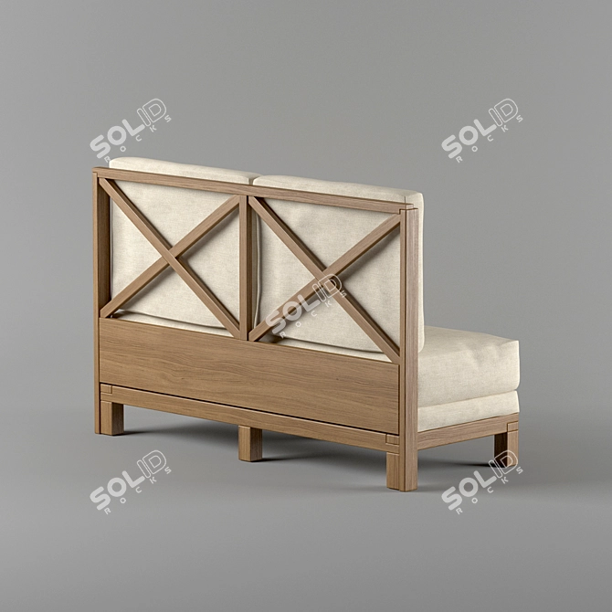 Comfort Zone: Modern Restaurant Sofa 3D model image 2