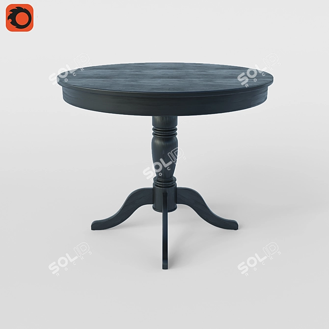 Flamingo Round Table - Stylish and Space-Saving 3D model image 1