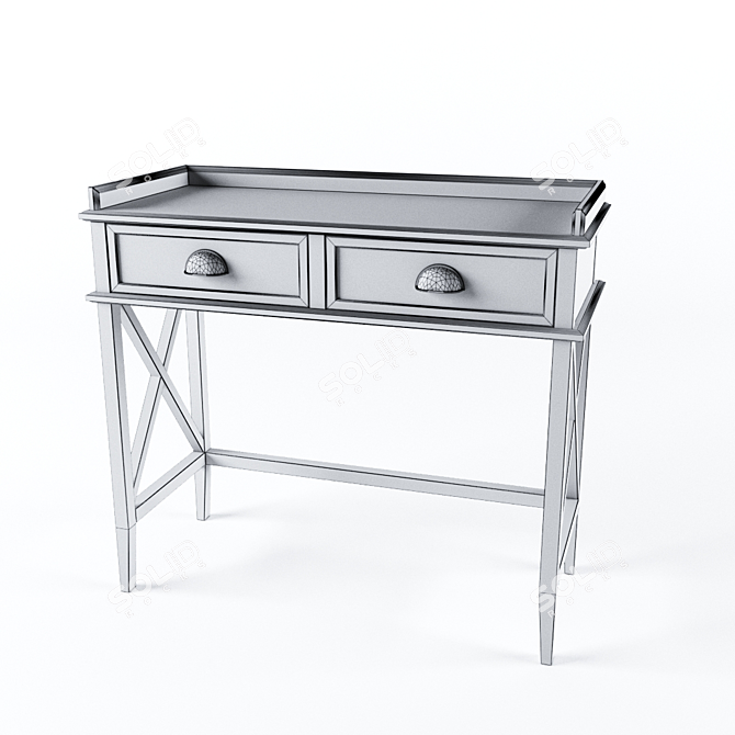 Cambridge Toilet Table: Elegant and Functional 3D model image 3