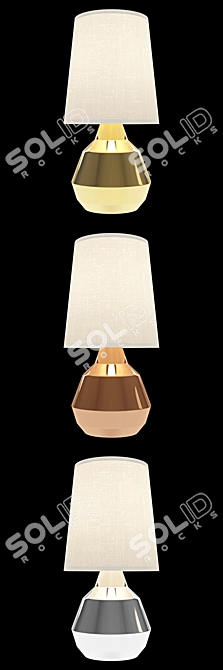 Brass Geo Touch Lamp 3D model image 2
