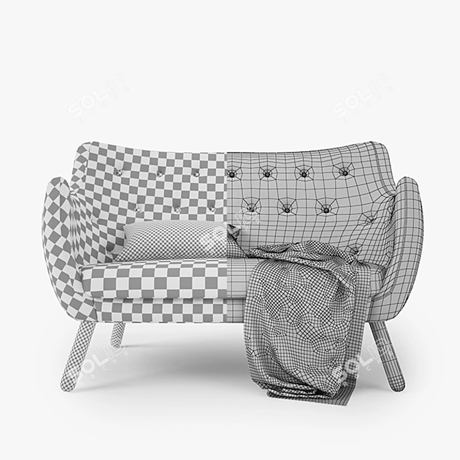 Modern FJ Poet Sofa 3D model image 3